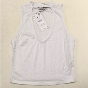 NWT White Crop Top Tank